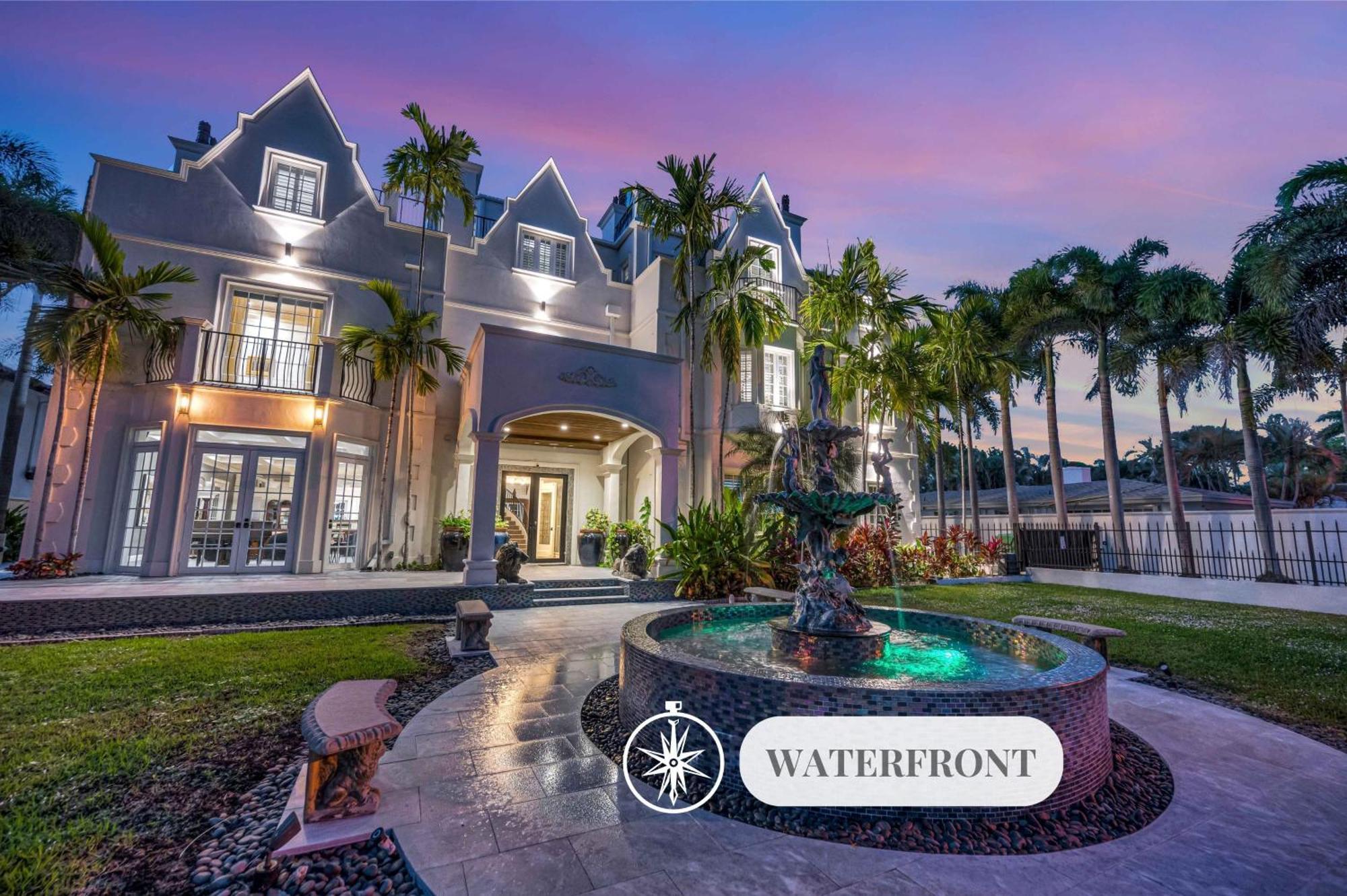 The Modern Castle Canal View Access Rooftop Living Greenhouse Vlllas Fort Lauderdale Exterior foto
